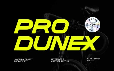 Pro Dunex Modern Sans Serif-lettertype