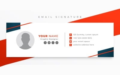 E-Mail-Signatur und persönliche Social-Media-Cover-Vorlage