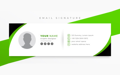 E-Mail-Signatur und persönliche Social-Media-Cover-Vorlage