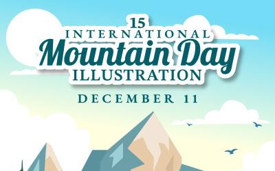 15 Illustrazione della Giornata Internazionale della Montagna