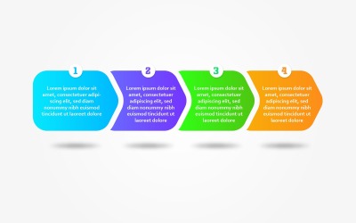 Modello di progettazione di elementi di design infografico moderno Timeline