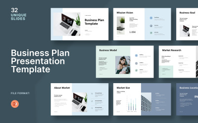 Шаблон PowerPoint для презентації корпоративного бізнес-плану