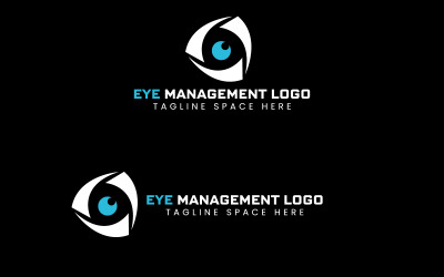 Логотип управления глазами Шаблон логотипа бренда