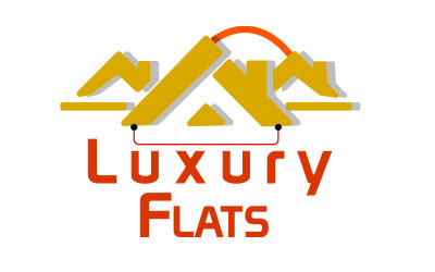 Luxury Flats , Real Estate Logo