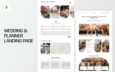 Målsida för bröllop och planerare