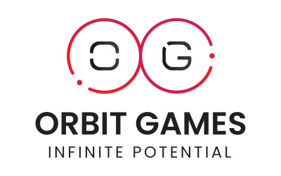 Orbit Games — szablon logo firmy z branży gier
