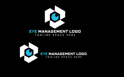 Шаблон логотипу фірмового стилю управління очима