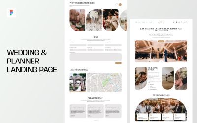 Strona docelowa Wedding &amp;amp; Planner