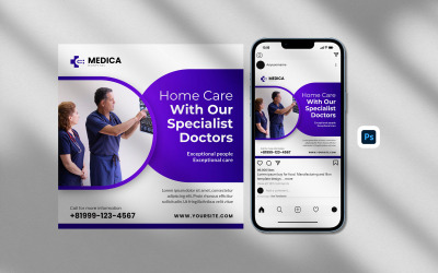 Medicinska sociala medier Postdesignmall - Medicinska mallardesign