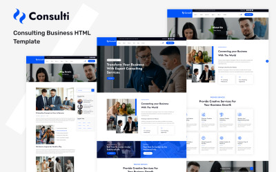 Consulti - HTML-шаблон консалтингового бизнеса