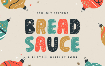 Хлебный соус — игривый шрифт дисплея