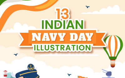 13 Indian Navy Day Illustration