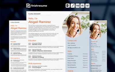 Floral Designer CV Mall | Slutför CV
