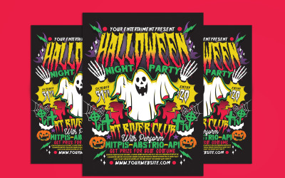 Halloween Party ünnepi szórólap sablon 1