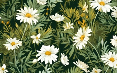Akvarell blommor krans bakgrund 266