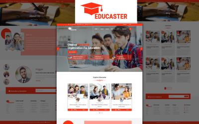 Educaster - HTML5-sjabloon voor onderwijs