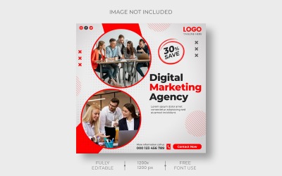 Modello per social media per agenzia di marketing digitale