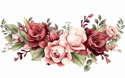Watercolor flowers Background 294