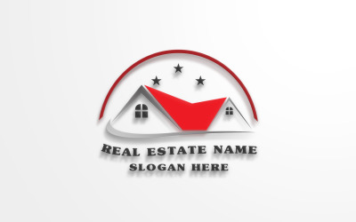 Шаблон логотипа недвижимости-Недвижимость