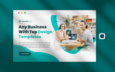 Bannière de blog d&amp;#39;entreprise numérique Vol 6