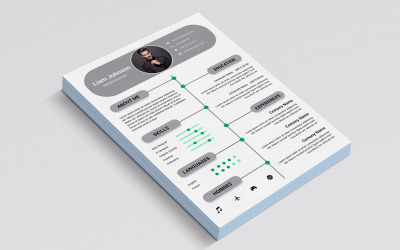 Czysty/wyczyść szablon CV