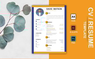 David Watson - Quality Officer Modern C V / Resume Template