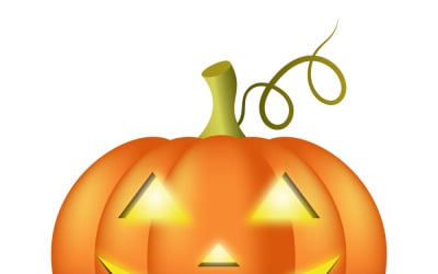 En vektorpumpa med ett lysande leende ansikte