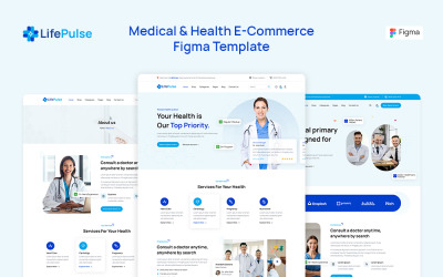 LifePulse – Medical and Health Figma Mall