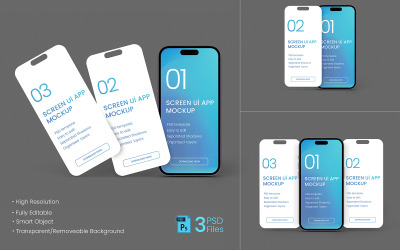 Mobile App UI Screen Presentation Mockup
