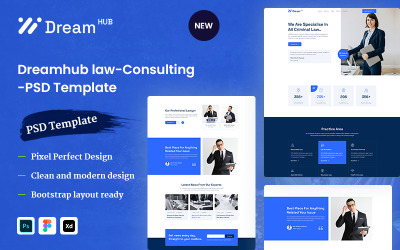 Modello PSD di consulenza legale per Dream Hub