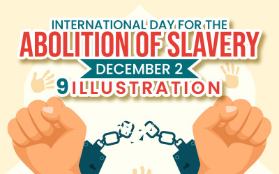 9 Dag för avskaffande av slaveri Illustration