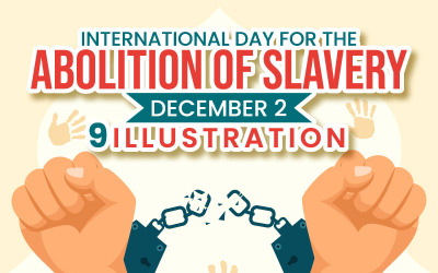 Illustrazione della 9a giornata per l&amp;#39;abolizione della schiavitù