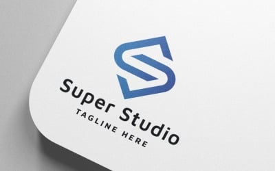 Логотип бренда Super Studio Letter S Pro