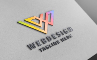 Web Design Letter W Pro Branding Logo