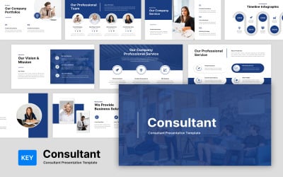 Free Consultant - Finance &amp;amp; Consulting Presentation Keynote Template