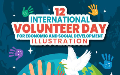 12 Internationella volontärdagen Illustration