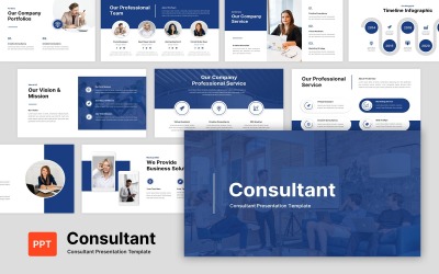 Шаблон PowerPoint для фінансового консультанта