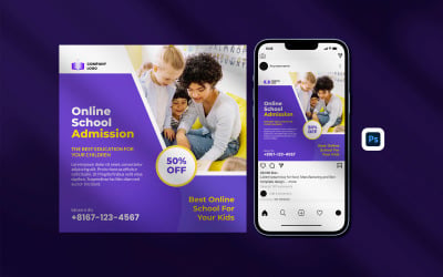 School Admission Instagram Template