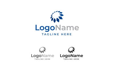 Abstract Logo, Circle Logo, Tech Logo, Telecom Logo, Connection Logo, Network Logo, Communication
