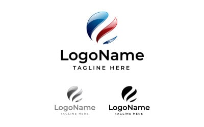Globo, globale, mondo, rotondo, astratto, cerchio, tecnologia, telecomunicazioni, design del logo della comunicazione