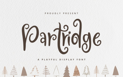 Partridge - hravé zobrazovací písmo