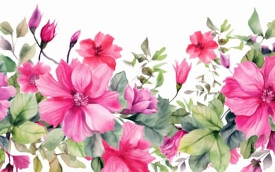 Watercolor Floral Background 418