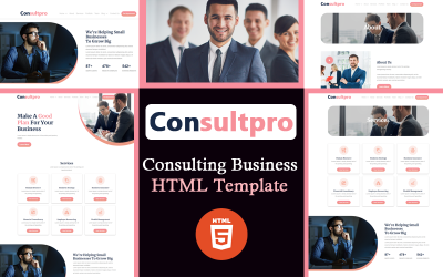 Consultpro – HTML-mall för konsultföretag