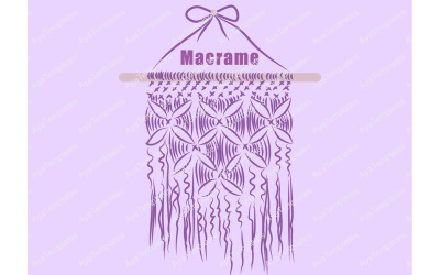 Makramee-Logo-Design-Vorlage