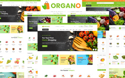 Organo - HTML5-mall för livsmedelsbutik och stormarknad