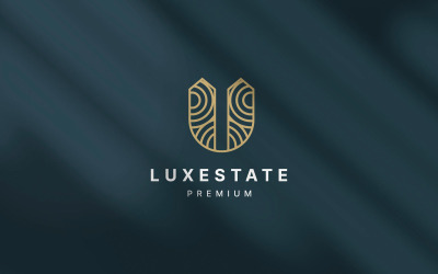 Luxus Home Estate Logo Design illusztráció modern design - LGV 11
