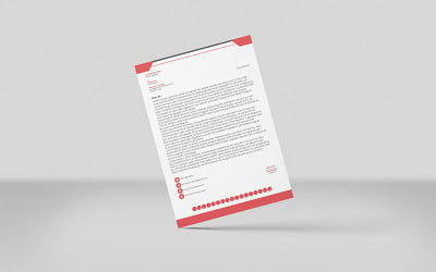 Design de papel timbrado da empresa _V