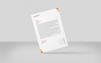 Modern Letterhead Template Design _H_002