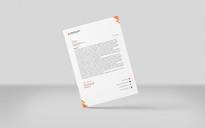 Nowoczesny projekt szablonu papieru firmowego _H_002