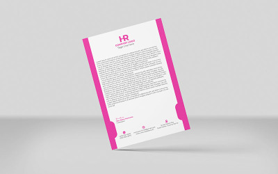 Modèle de tête de lettre Design_V_001